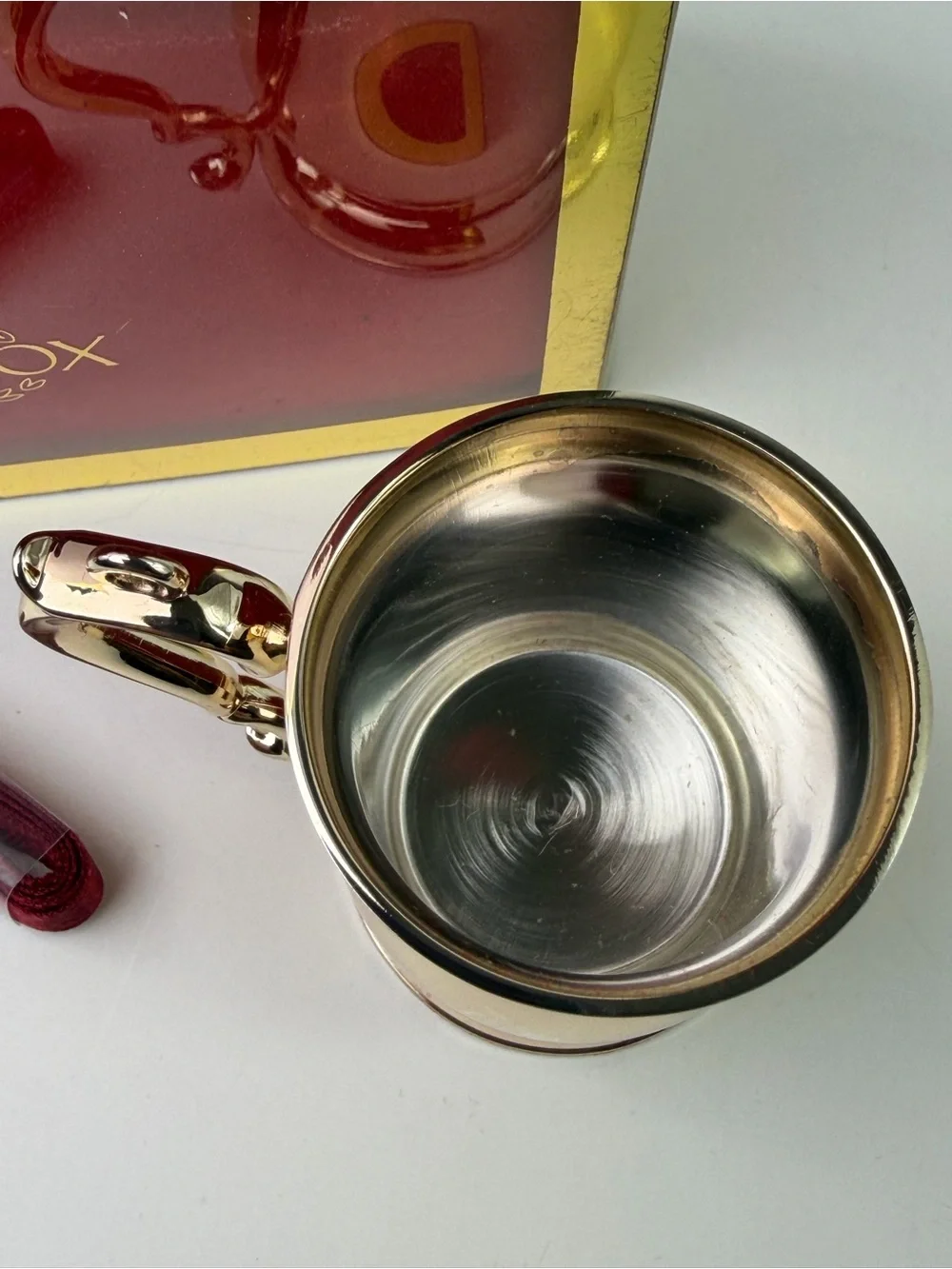 Lenox Williamsburg Cheers Mini Tankard Ornament Silver Plated Boxed Colonial Mug